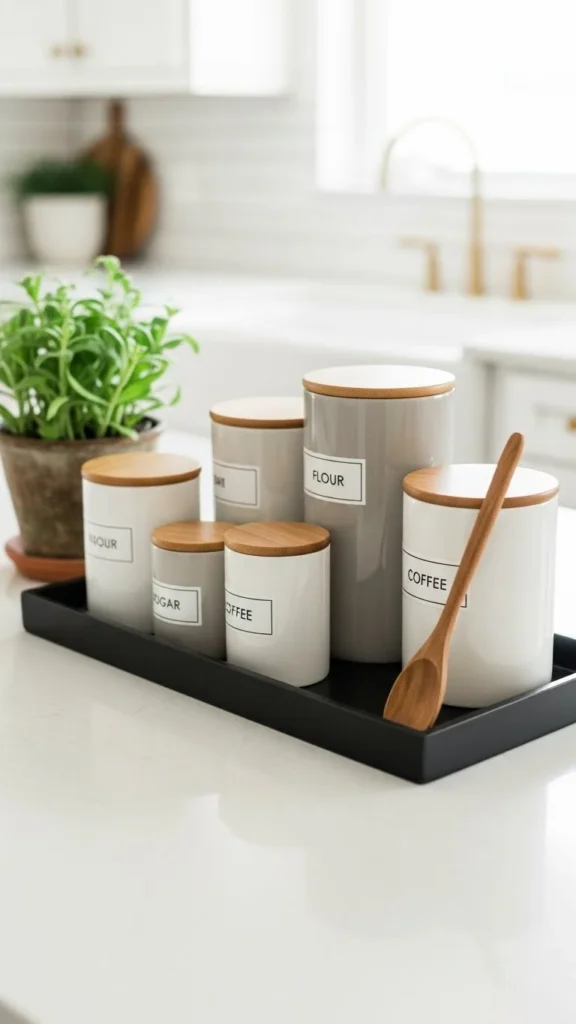 Style Countertops with Black Accessories