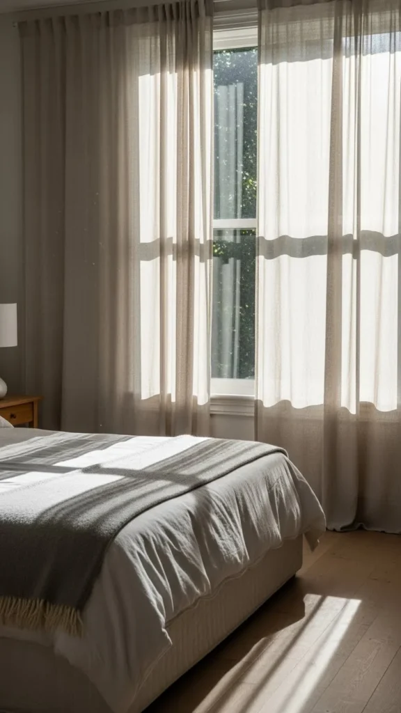 Swap Heavy Curtains for Light Linen Panels