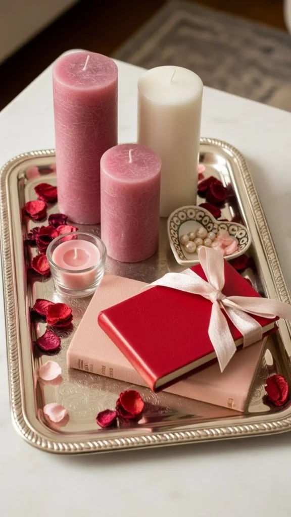 Tray Styling with Cozy Objects