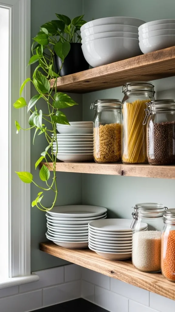 Use Open Shelving (Without Installing Anything)