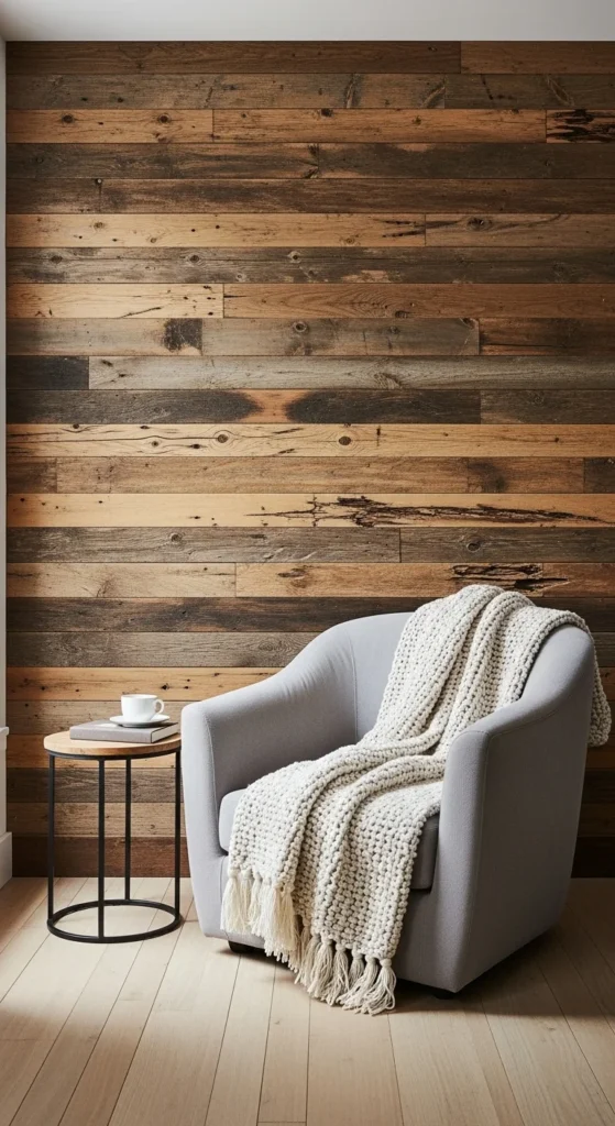 Use Reclaimed Wood for Accent Walls