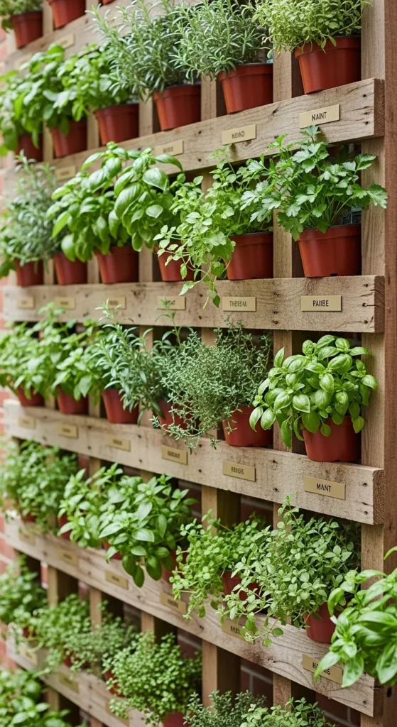 Vertical Herb Garden Wall