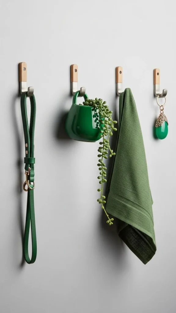 Wall Hooks With Seasonal Decor