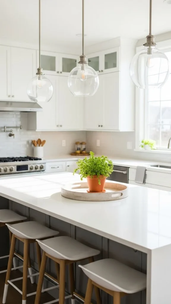 how to decorate kitchen island