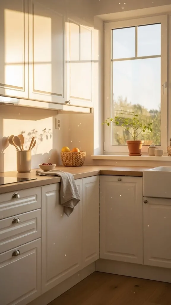 how to decorate kitchen with white decor