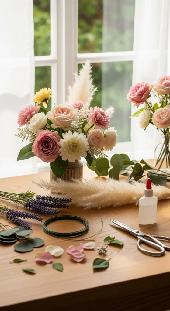 how to make diy flower crafts