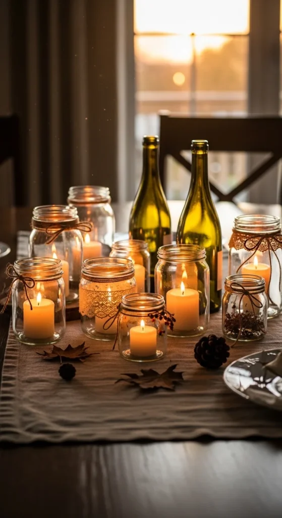 Add DIY Candle Decor for Warmth