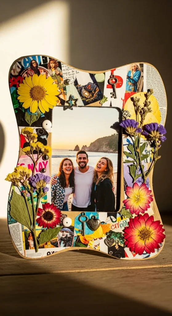 Cardboard Collage Frame