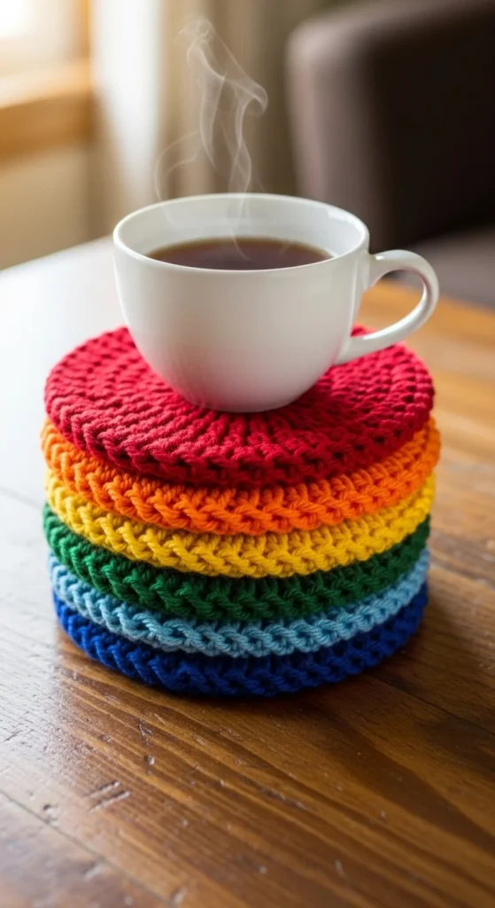 Cozy Knitted Coasters