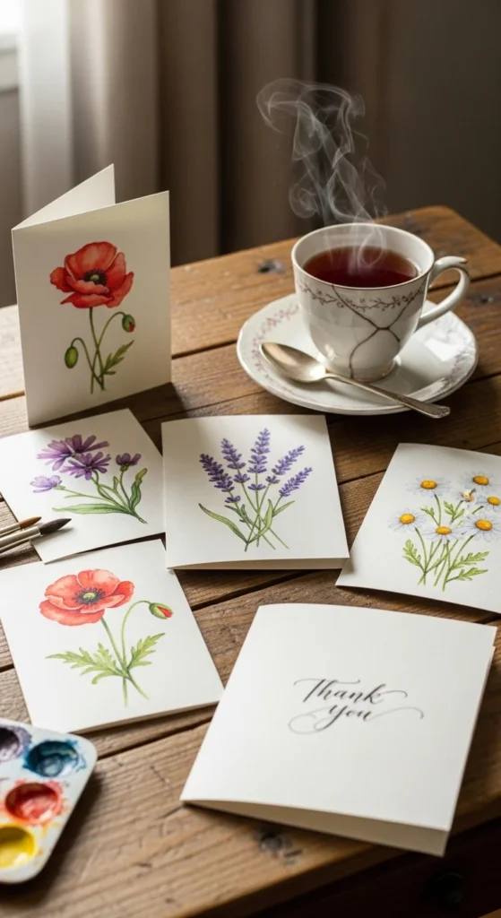 Handmade Painted Cards