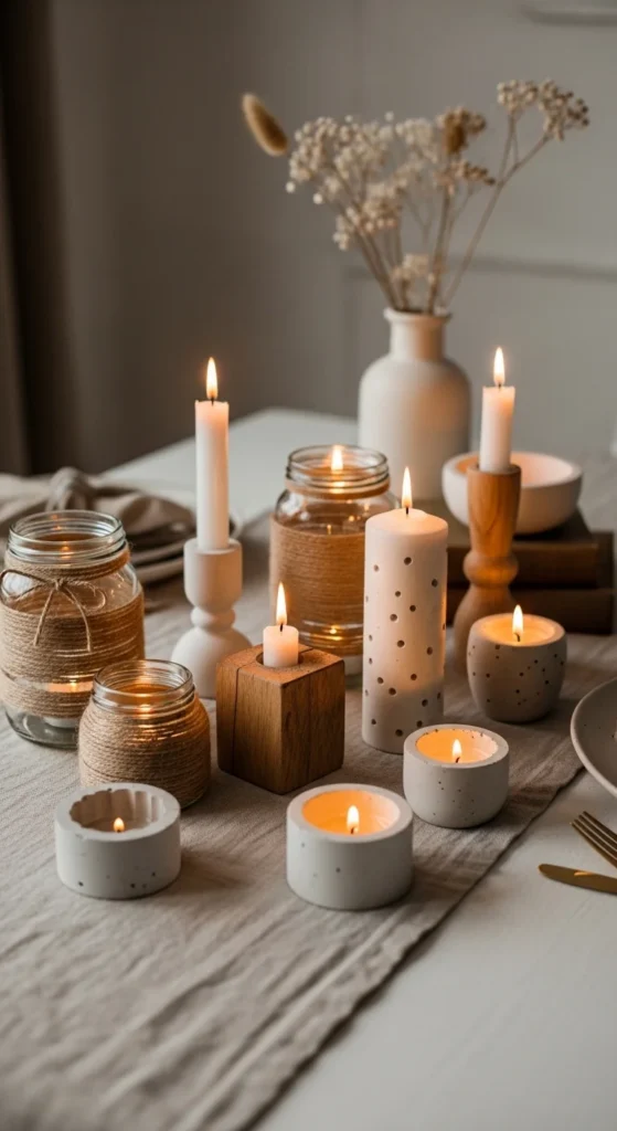 How to Style Your DIY Candle Holders