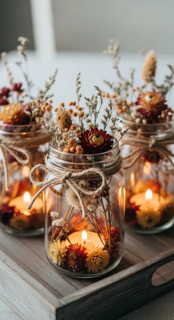 Make Mason Jar Candle Holders