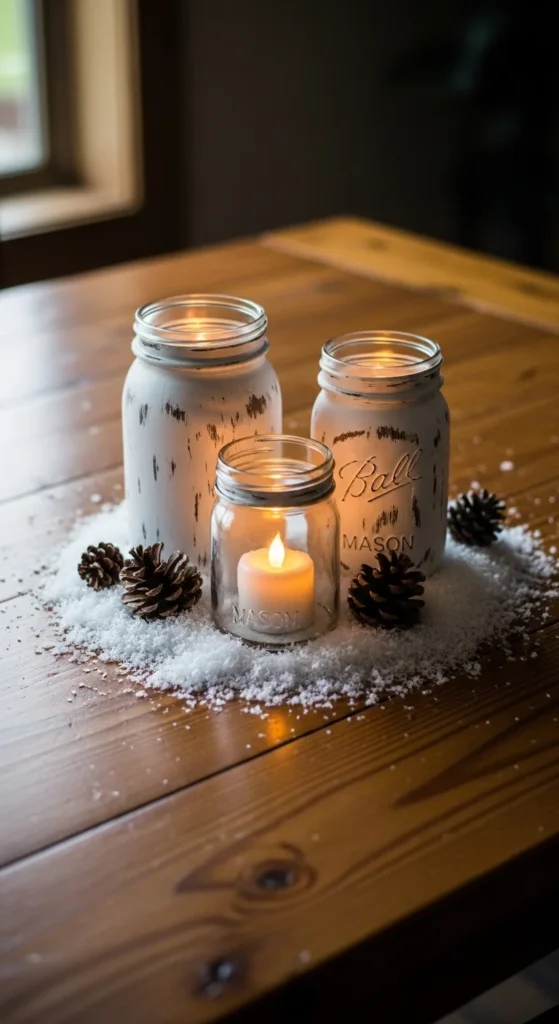 Mason Jar Candle Holders