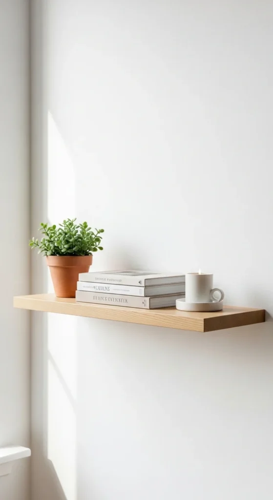 Minimalist Shelving and Surfaces