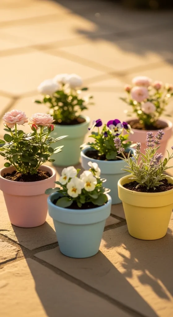 Painted Terra Cotta Pots
