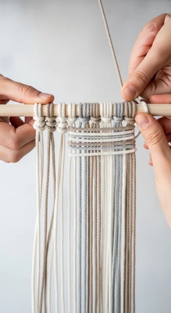 Simple Yarn or Fiber Wall Hanging