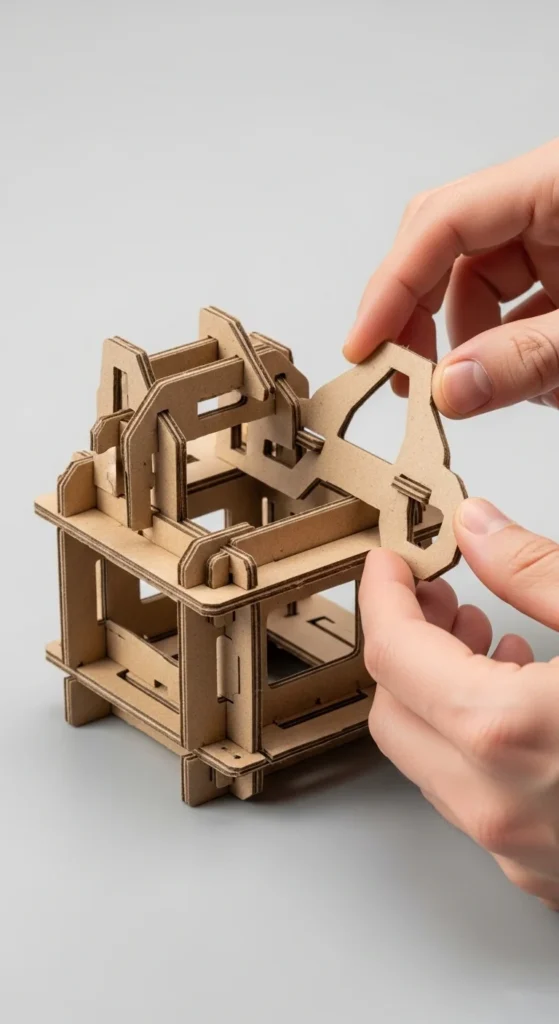 Slot and Interlock Materials Together