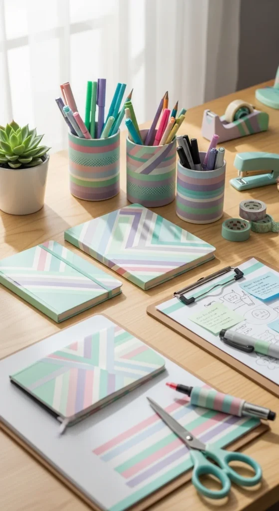 Washi Tape Desk Accessories