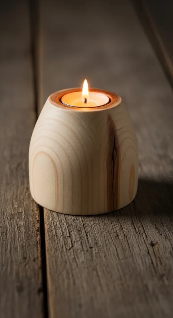 Wooden Candle Holders (Beginner-Friendly)