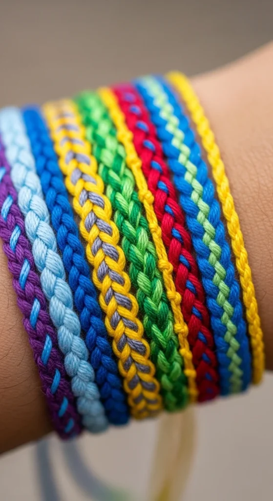Yarn Bracelets