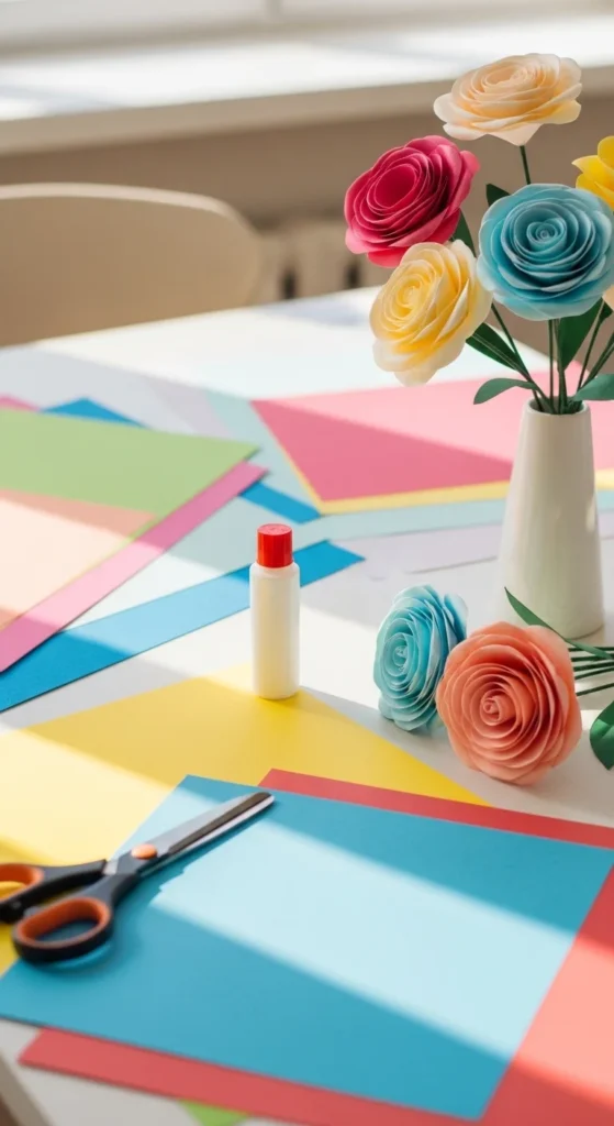 how to make diy paper flowers
