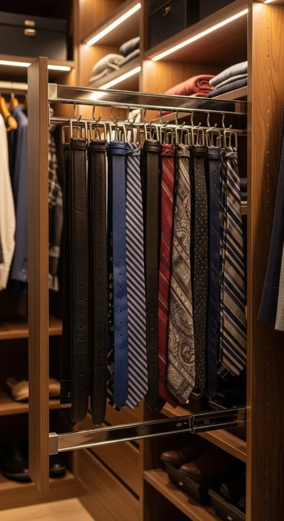 Add a Belt and Tie Rack
