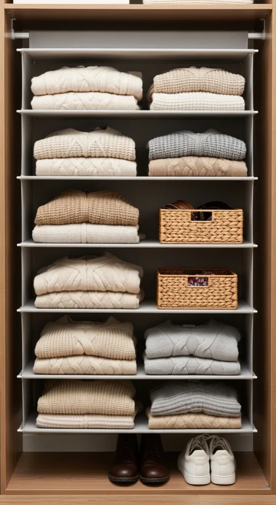 Add a Hanging Shelf Organizer