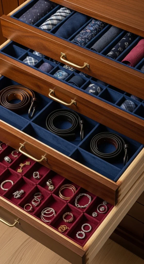  Built-In Drawers with Dividers