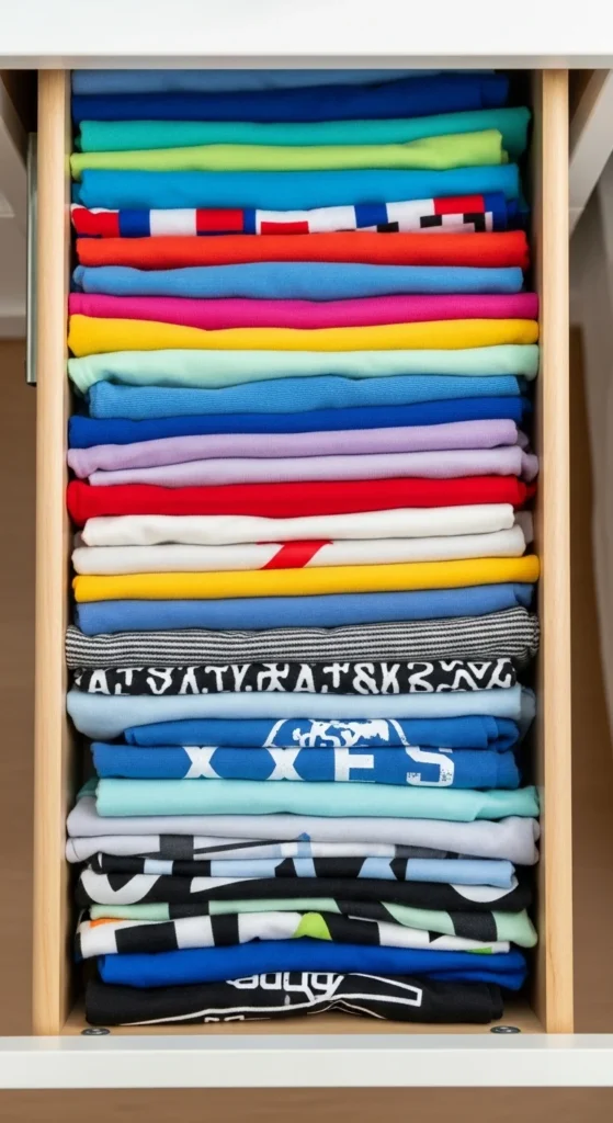 Fold Clothes Vertically