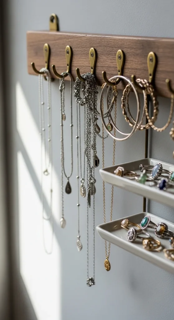 Hang a Jewelry Organizer