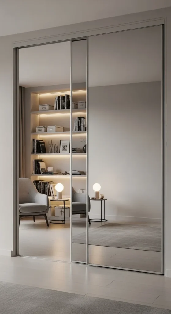 Mirrored Closet Doors