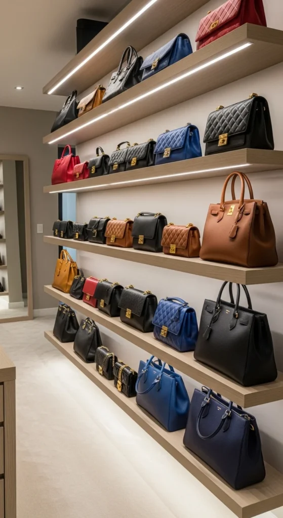 Open Shelving for Handbags