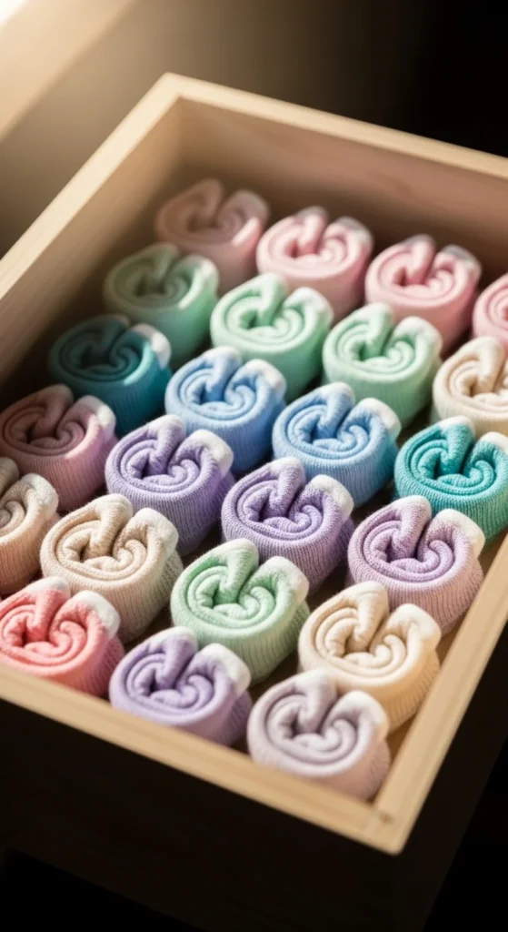 Roll Up Socks and Mittens