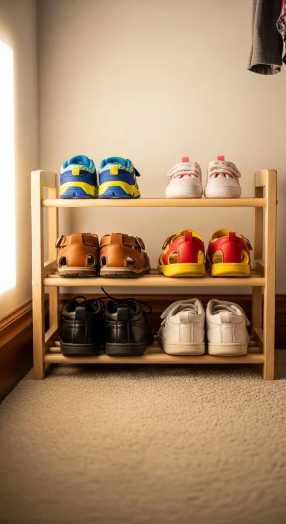 Shoe Racks at Floor Level