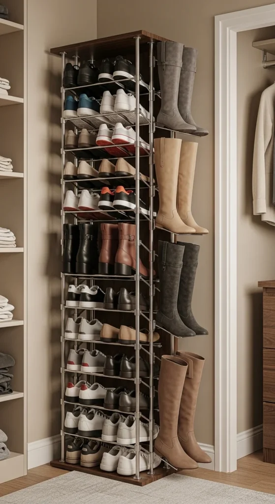 Store Shoes Vertically