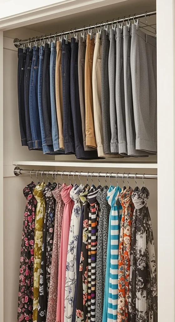 Use Tension Rods for Extra Space