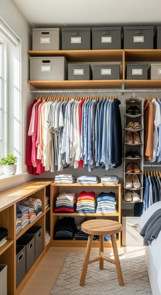 bedroom closet organization ideas