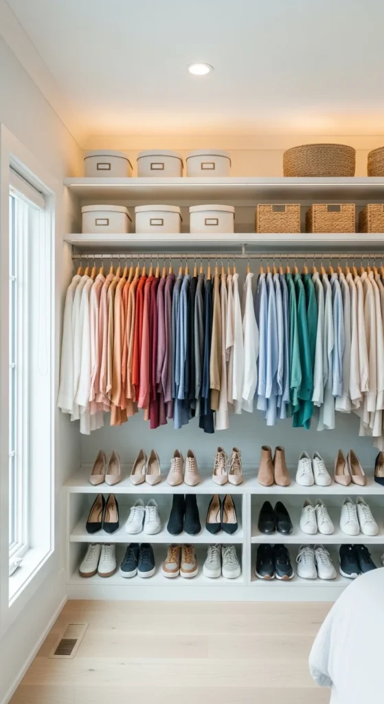 how to organize a closet
