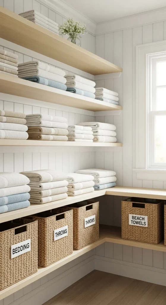 how to organize a linen closet