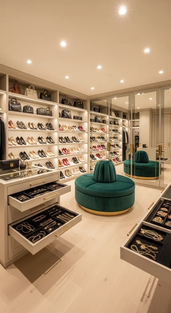 walk in closet organization ideas