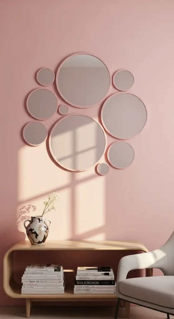 Add Round Mirrors for Soft Style