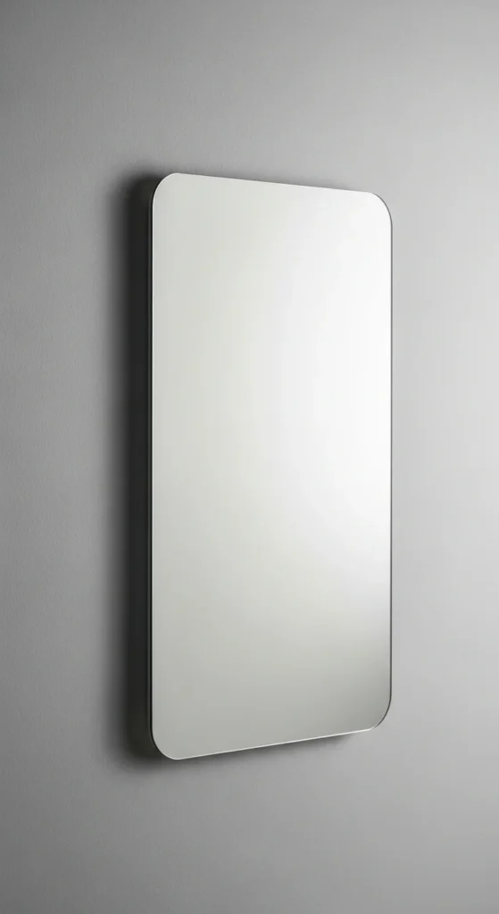 Floating Mirror with Hidden Mount