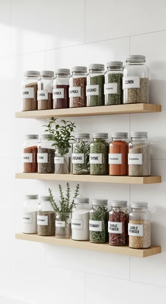 Floating Spice Rack