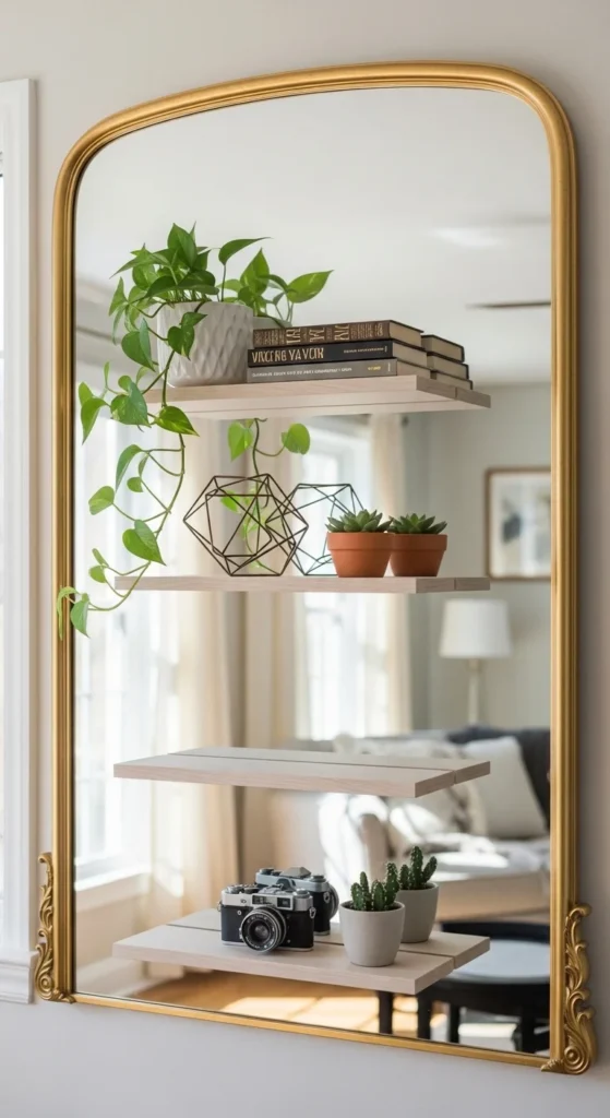 Layer Mirrors with Shelves