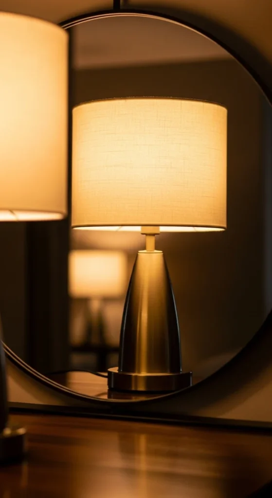 Mirror Behind Lighting Fixtures