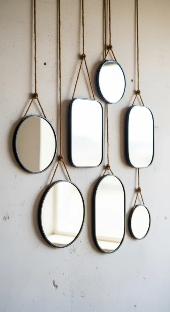 Mirrors With Rope or Hanging Details