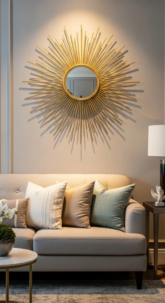 Sunburst Mirror for a Focal Point