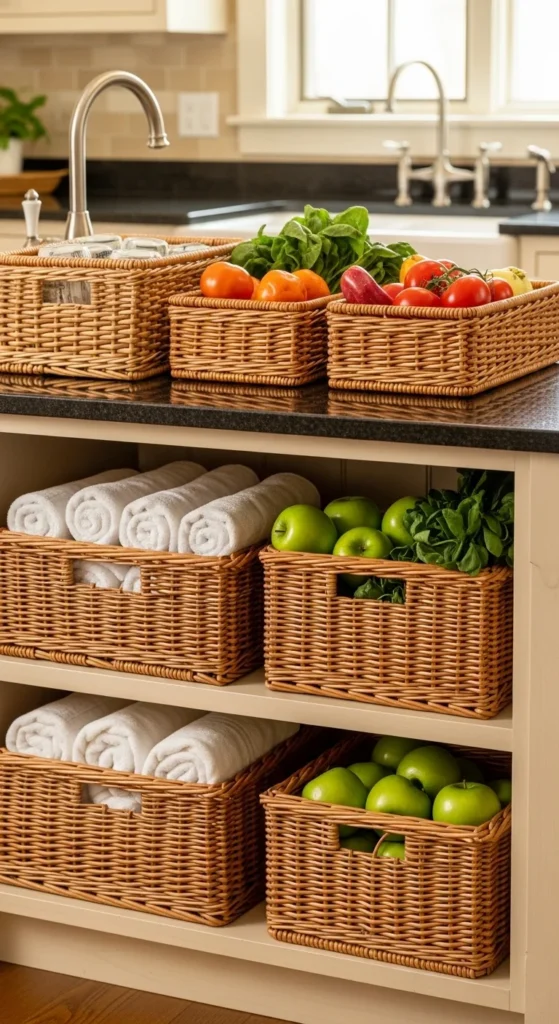 Under-Island Storage Baskets